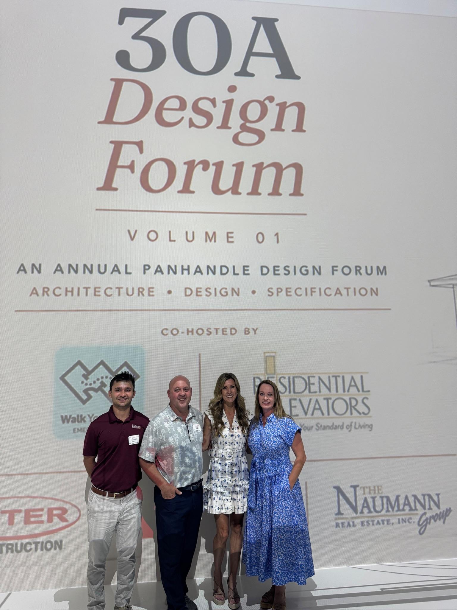 Guests at the 30A Design Forum sponsor wall